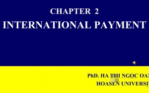 Bài giảng - International Payment